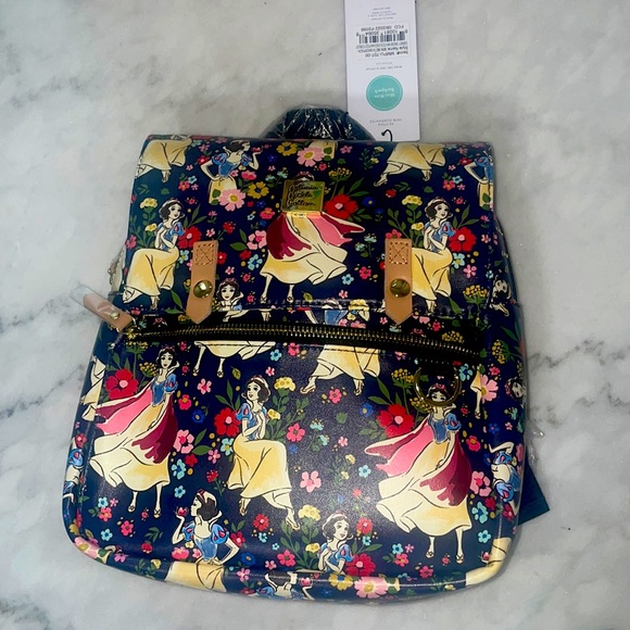 Disney’s Petunia Pickle Bottom Snow White Leatherette Backpack - Picture 2 of 9